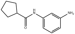 N-(3-アミノフェニル)シクロペンタンカルボキサミド 化学構造式