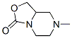 3H-Oxazolo[3,4-a]pyrazin-3-one,hexahydro-7-methyl-(7CI) Structure