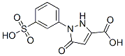 3-CARBOXY-1-(3-SULPHOPHENYL)-5-PYRAZOLONE 结构式