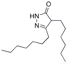 5-heptyl-4-hexyl-2,4-dihydro-3H-pyrazol-3-one Structure