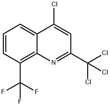 4-CHLORO-2-TRICHLOROMETHYL-8-TRIFLUOROMETHYL-QUINOLINE Struktur