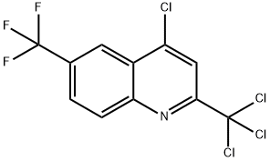 4-CHLORO-2-TRICHLOROMETHYL-6-TRIFLUOROMETHYLQUINOLINE Struktur