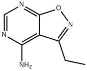 Isoxazolo[5,4-d]pyrimidine, 4-amino-3-ethyl- (7CI) Struktur