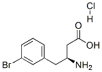 (S)-3-Amino-4-(3-Bromophenyl)butyric Acid Hydrochloride Structure
