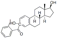 3-(2-iodobenzoyl)estradiol Struktur