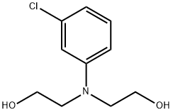 3-氯-N,N-二(2-羟基乙基)苯胺, 92-00-2, 结构式