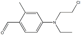 4-(N-乙基-N-氯乙基)氨基-2-甲基苯甲醛 结构式