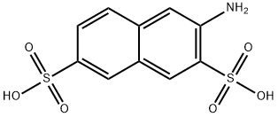 3-アミノナフタレン-2,7-ジスルホン酸 化学構造式