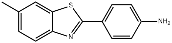 2-(4-氨基苯基)-6-甲基苯并噻唑, 92-36-4, 结构式