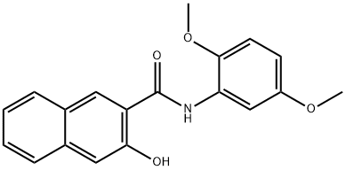 N-(2,5-二甲氧基苯基)-3-羟基-2-萘甲酰胺 结构式
