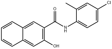 4'-氯-3-羟基-2'-甲基-2-萘甲酰苯胺 结构式