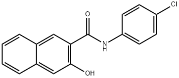 4'-クロロ-3-ヒドロキシ-2-ナフトアニリド 化学構造式