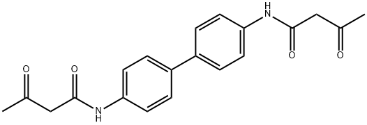 4,4'-bis(3-oxobutanamido)-1,1'-biphenyl Structure
