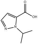 2-イソプロピル-2H-ピラゾール-3-カルボン酸 化学構造式
