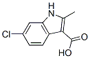 1H-Indole-3-carboxylic  acid,  6-chloro-2-methyl- Structure