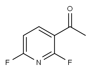 1-(2,6-二氟-3-吡啶基)乙酮,920036-27-7,结构式