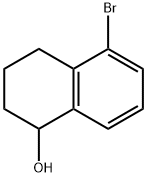 5-ブロモ-1,2,3,4-テトラヒドロナフタレン-1-オール 化学構造式