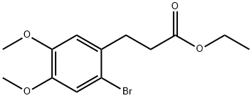 3-(2-BROMO-4,5-DIMETHOXY-PHENYL)-PROPIONIC ACID ETHYL ESTER Struktur