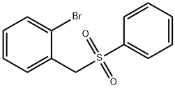 1-(BENZENESULFONYLMETHYL)-2-BROMOBENZENE Struktur