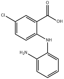 2-[(2-アミノフェニル)アミノ]-5-クロロベンゼンカルボン酸 化学構造式