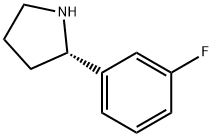 (S)-2-(3-Fluorophenyl)pyrrolidine Structure