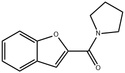 1-(2-BENZOFURANYLCARBONYL)-PYRROLIDINE Structure