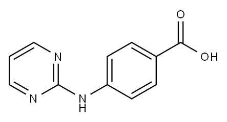 4-(PYRIMIDIN-2-YLAMINO)-BENZOIC ACID Structure