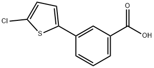 3-(5-クロロチエン-2-イル)安息香酸 化学構造式