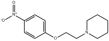 1-(2-(4-ニトロフェノキシ)エチル)ピペリジン 化学構造式