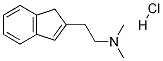 N,N-ジメチル-1H-インデン-2-エタンアミン塩酸塩 化学構造式