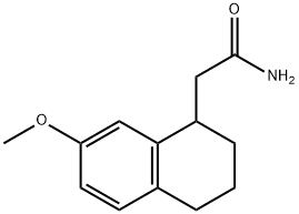 1-NaphthaleneacetaMide, 1,2,3,4-tetrahydro-7-Methoxy- Structure