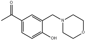 1-[4-HYDROXY-3-(MORPHOLIN-4-YLMETHYL)PHENYL]ETHANONE HYDROCHLORIDE Structure