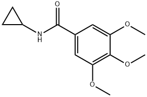 Benzamide, N-cyclopropyl-3,4,5-trimethoxy- 结构式