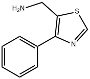 1-(4-フェニル-1,3-チアゾール-5-イル)メタンアミン 化学構造式
