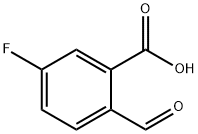 5-Fluoro-2-formylbenzoic acid 化学構造式