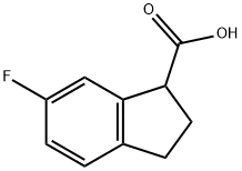 6-氟-2,3-二氢-1H-茚-1-羧酸, 920501-51-5, 结构式