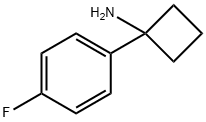 1-(4-フルオロフェニル)シクロブタン-1-アミン塩酸塩 化学構造式