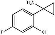 1-(2-氯-4-氟苯基)环丙胺, 920501-75-3, 结构式