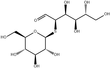 2-S-BETA-D-吡喃葡萄糖基-2-硫代-D-葡萄糖 结构式