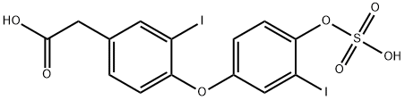 2-[3-iodo-4-(3-iodo-4-sulfooxy-phenoxy)phenyl]acetic acid