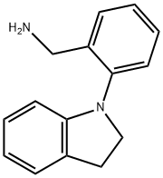 [2-(2,3-dihydro-1H-indol-1-yl)phenyl]methanamine Structure