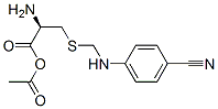 acetyl-S-(4-cyanoanilinomethyl)cysteine Structure