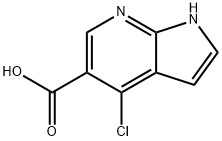 1H-Pyrrolo[2,3-b]pyridine-5-carboxylic acid, 4-chloro- Struktur