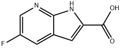 5-fluoro-1H-pyrrolo[2,3-b]pyridine-2-carboxylic acid Struktur