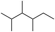2,3,4-トリメチルヘキサン 化学構造式
