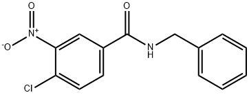 N-苄基-4-氯-3-硝基苯甲酰胺 结构式