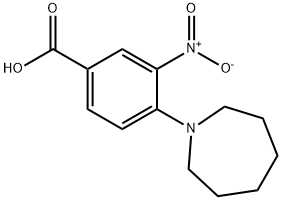 3-NITRO-4-(HEXAMETHYLENEIMIN-1-YL)BENZOIC ACID Structure
