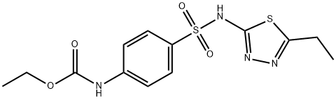 ethyl [4-[[(5-ethyl-1,3,4-thiadiazol-2-yl)amino]sulphonyl]phenyl]-carbamate Structure