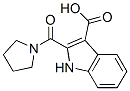 1H-Indole-3-carboxylic  acid,  2-(1-pyrrolidinylcarbonyl)- Structure