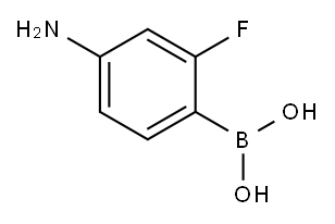 (4-氨基-2-氟苯基)硼酸, 921211-27-0, 结构式